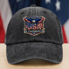 Personalized Faith, Family & Freedom America 250 Years Washed Denim Baseball Cap HA75 921018