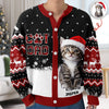 Custom Cat Photo Christmas Pattern Ugly Cardigan Christmas Gift HA75 898176