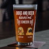 Personalized Funny Dog And Beer Bring Me Cheer Beer Glass LM32 893381