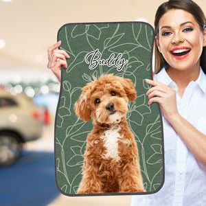 Custom Pet Photo Car Floor Mat For Dog And Cat Lovers HO82 894508