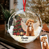 Custom Photo I Am Always With You Memorial Dog Glass Ornament HA75 897084