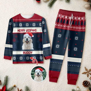 Custom Photo Merry Woofmas Feliz Navidog Sleepwear Christmas Gift For Dog Lovers CH07 896444
