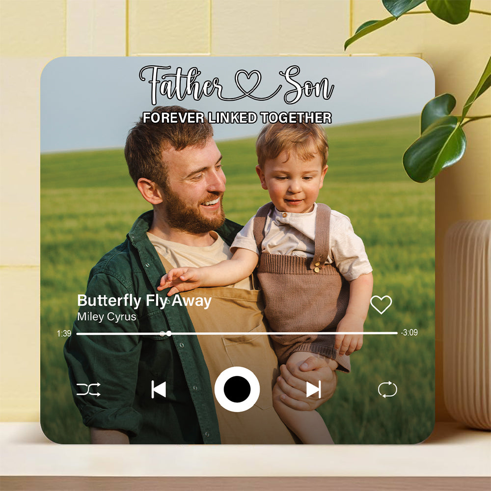 Custom Photo Family Forever Linked Together Music Fridge Magnet TH10 892471