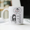 Personalized Couple Name Unhinged Anti-Valentine Funny White Mug - Gift For Him Her LM32 897725
