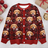Custom Buddy Photo Christmas Snow Cardigan CH07 899584