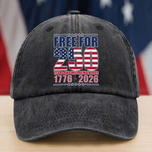 Free For America 250 Years Washed Denim Baseball Cap TH10 894593