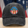 Free For 250 Years And Will Remain Free  Washed Denim Baseball Cap LM32 895153