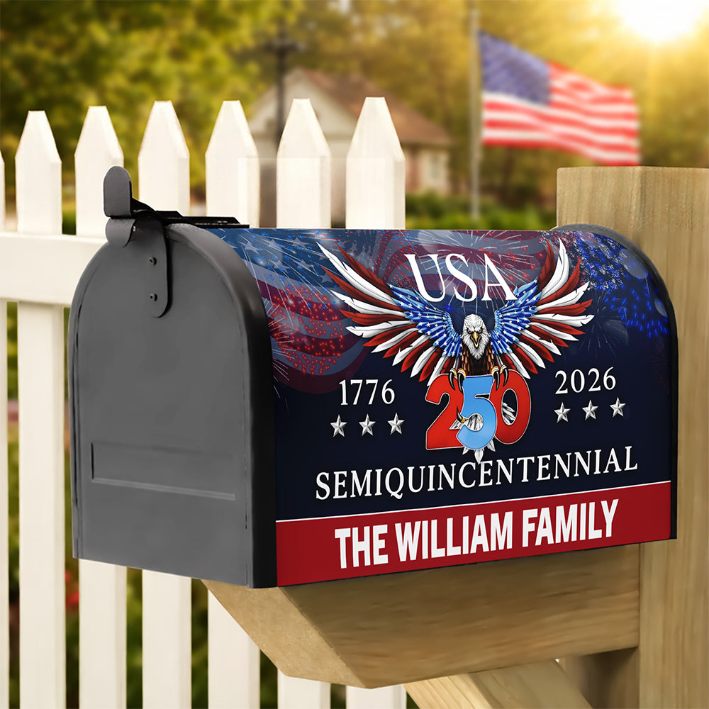 250 Years America Semiquincentennial Mailbox Cover Patriotic Decor CH07 910228