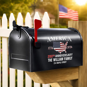Personalized America 250th Anniversary Mailbox Decal HO82 901032