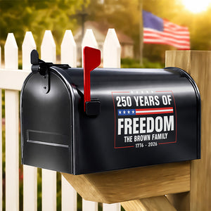 Personalized 250 Years Of Freedom 1776-2026 4th Of July Mailbox Decal HO82 901030