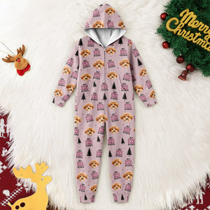 Custom Dog Face Photo Personalized Best Dog Dad Mom Onesie Pajamas CH07 896922
