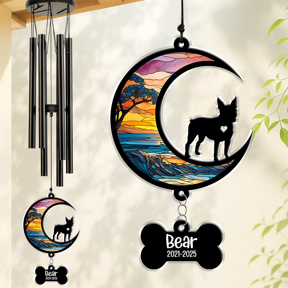 Custom Name And Dog Memorial Acrylic Wind Chimes TH10 894209