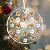 Custom Face Photo With Icon For Pet Lover Glass Ornament TH10 894293