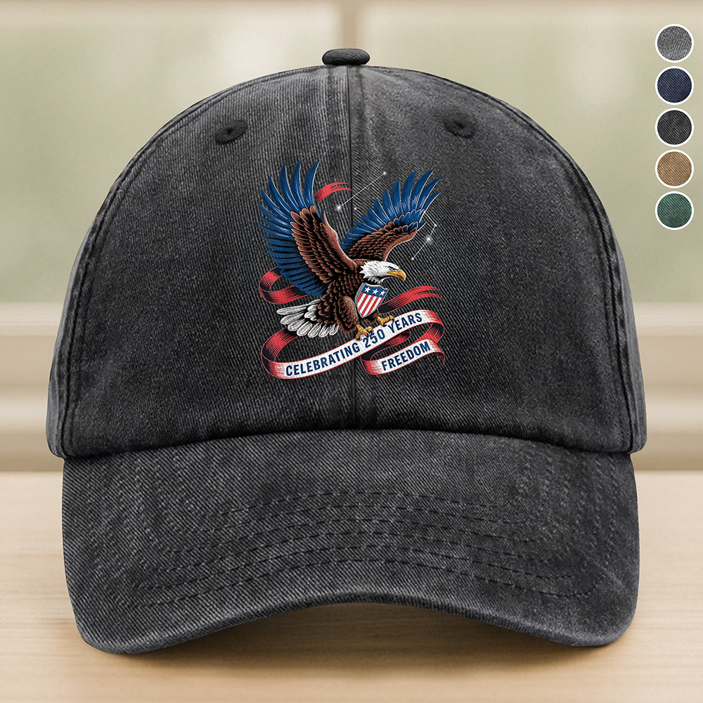 Celebrating 250 Years Freedom Washed Denim Baseball Cap HA75 898872