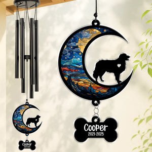 Custom Name And Dog Memorial Acrylic Wind Chimes TH10 894209