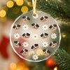 Custom Face Photo With Icon For Pet Lover Glass Ornament TH10 894293