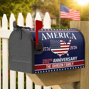 Personalized Family Name America 250th Anniversary Mailbox Cover HO82 900898