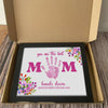 Custom Name You Are The Best Mom Handprint 2-Layered Wooden Plaque With Stand TH10 169011