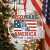 250 Years America 1776 - 2026 Glass Ornament HO82 894536