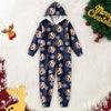 Custom Dog Photo Snow Pattern Christmas Onesie Pajamas Gift For Pet Lovers CH07 180756