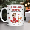 Personalized A Girl And Her Dog Version 3D Inflated Effect Mug HA75 898070