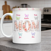 Personalized Mom Mug with Kids Names Floral 3D Inflated Effect Mug CH07 911222