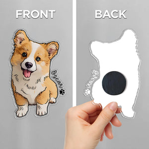 Custom Pet Photo Acrylic Magnet Gift For Pet Lovers HO82 900778