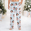 Custom Couple Face Plaid Sweatpants, Personalized Matching Holiday Pants HA75 922228