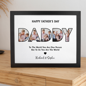 Custom Photo Dad, Thank For Making My Childhood Unforgettable Picture Frame Father's Day Gift CH07 895388