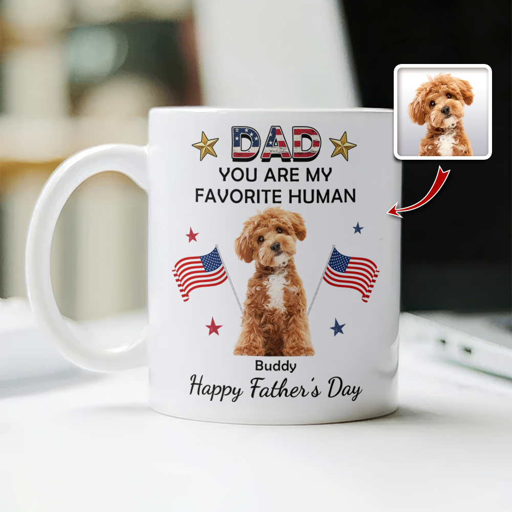 Custom You're My Favorite Flag America Accent Mug for Dog Lovers LM32 899129