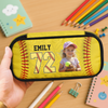 Custom Photo Baseball Lovers Pencil Case Personalized Back To School Gift CH07 896260