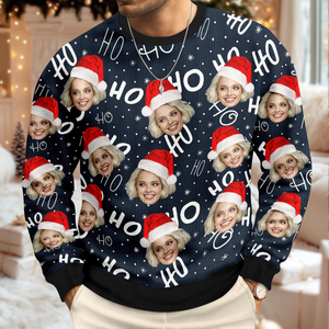Custom Funny Face Christmas Ugly Sweater Family Gift For Family HA75 892894