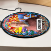 Custom Photo and Name Grandparent Memorial Stained Glass Suncatcher HA75 897150