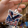 Faith, Family And Freedom USA With Eagle Acrylic Keychain TH10 898937