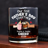 Personalized Funny Our First Fathers Day Rock Glass LM32 893665