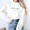 Personalized Mama Est with Kid Names Sleeve Printed Sweatshirt Gift for Mom LM32 899103