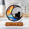 Don’t Cry Because It Is Over Pet Memorial Round Acrylic Frame Block TH10 894071