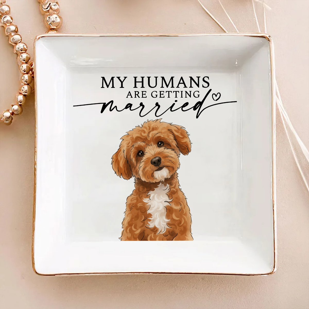 Custom Pet Photo Ring Dish Engagement Gift For Dog Lover HO82 901094