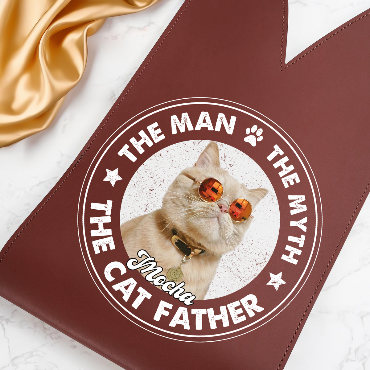Custom Photo The Man The Myth The Dog Father Leather Wine Bag HA75 892906