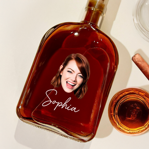 Custom Face Photo And Name On Whiskey Bottle TH10 894011