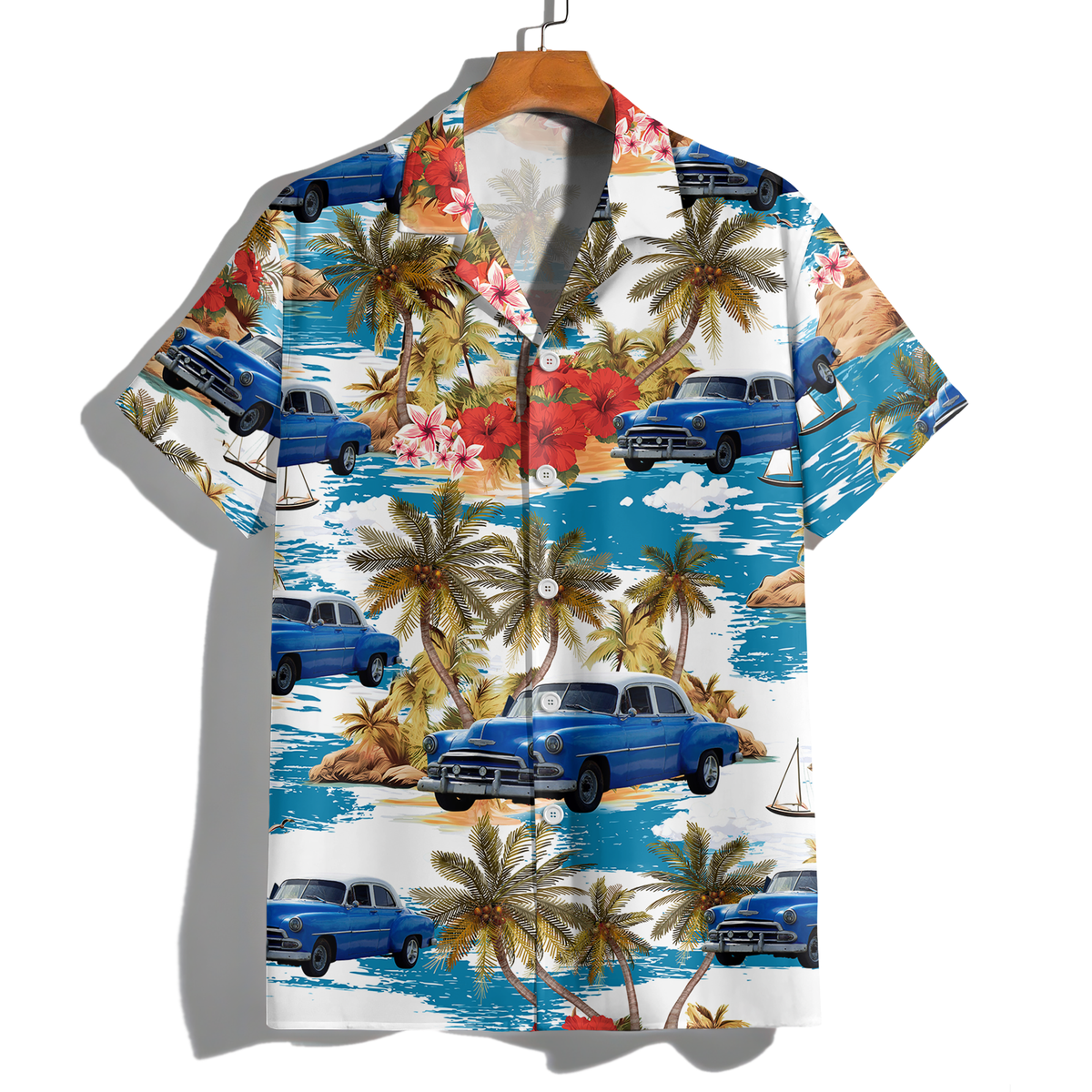 Custom Car Photo Sunset Hawaii Shirt TH10 892653