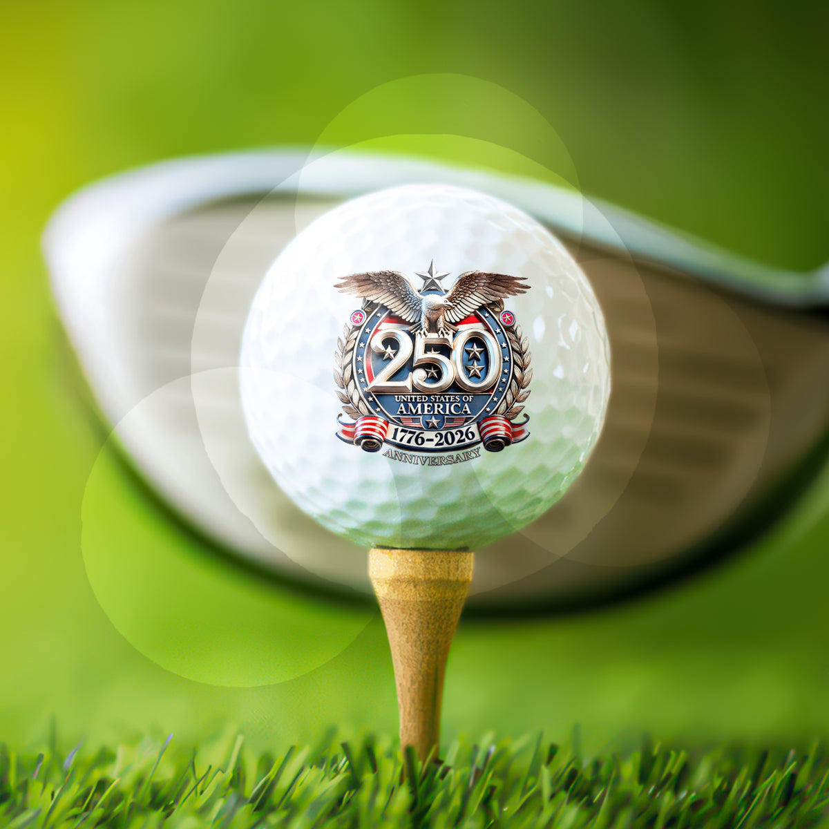 USA Eagles 250th Anniversary Semiquincentennial 1776-2026 Golf Ball TH10 169117
