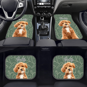 Custom Pet Photo Car Floor Mat For Dog And Cat Lovers HO82 894508