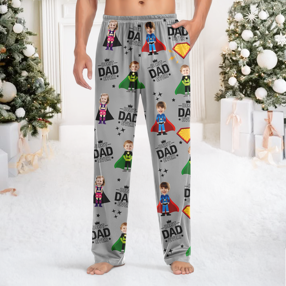 Custom Face Kid Best Mom Ever, Best Dad Ever Sweatpants HA75 897010