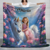 Custom Photo Boy Riding Dinosaur Kid Blanket Back To School Gift For Son Daughter CH07 896468