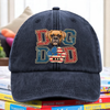 Custom Photo Best Dog Dad, Best Scooper Washed Denim Baseball Cap Gift For Father's Day, Dog Lovers HO82 894034
