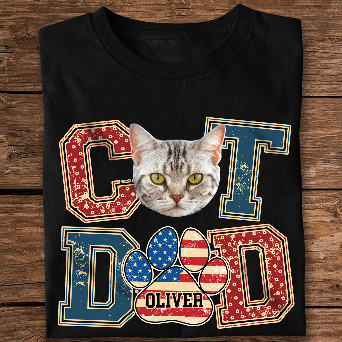 Custom Photo Best Cat Dad Shirt Gift For Father's Day, Cat Owners, Cat Lovers HO82 894040