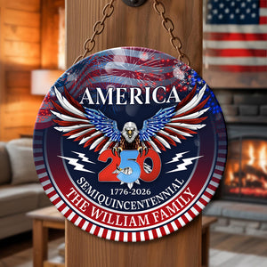 250 Years America Semiquincentennial Personalized Doorsign HA75 898480