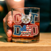 Custom Photo Best Cat Dad Whiskey Glass Gift For Father's Day, Cat Lovers HO82 894038