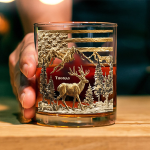 Hunting For Life - Personalized Deer Hunting Whiskey Glass CH07 895390